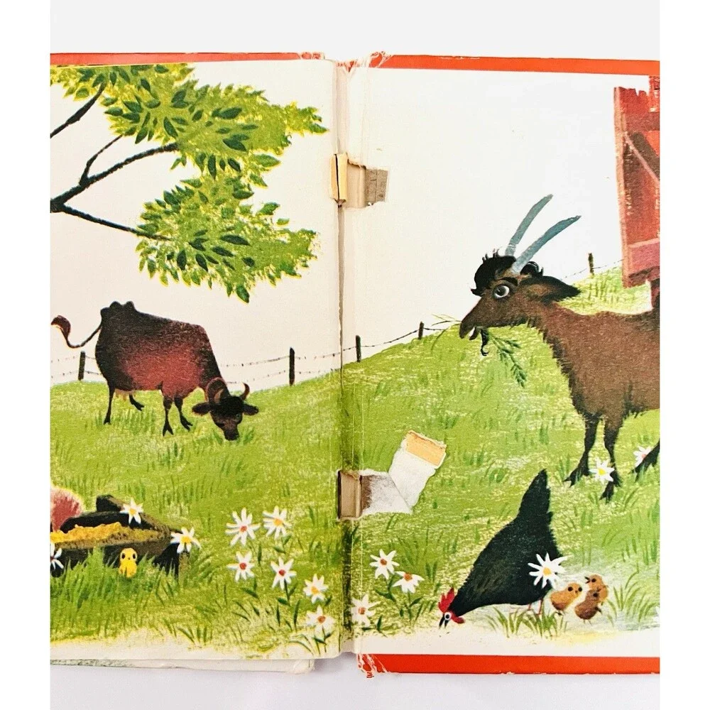 Vintage Whitman Tell-A-Tale Books Farm Animal Storybook Lot 1960s 1970s